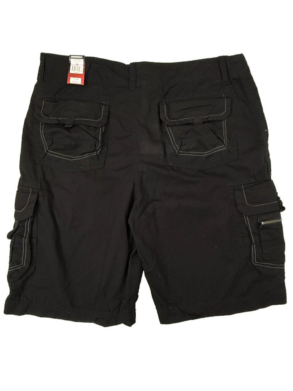 Unionbay Cargo Shorts Mens size 38 Relaxed Stretch Bermuda Pockets Black - Picture 2 of 9